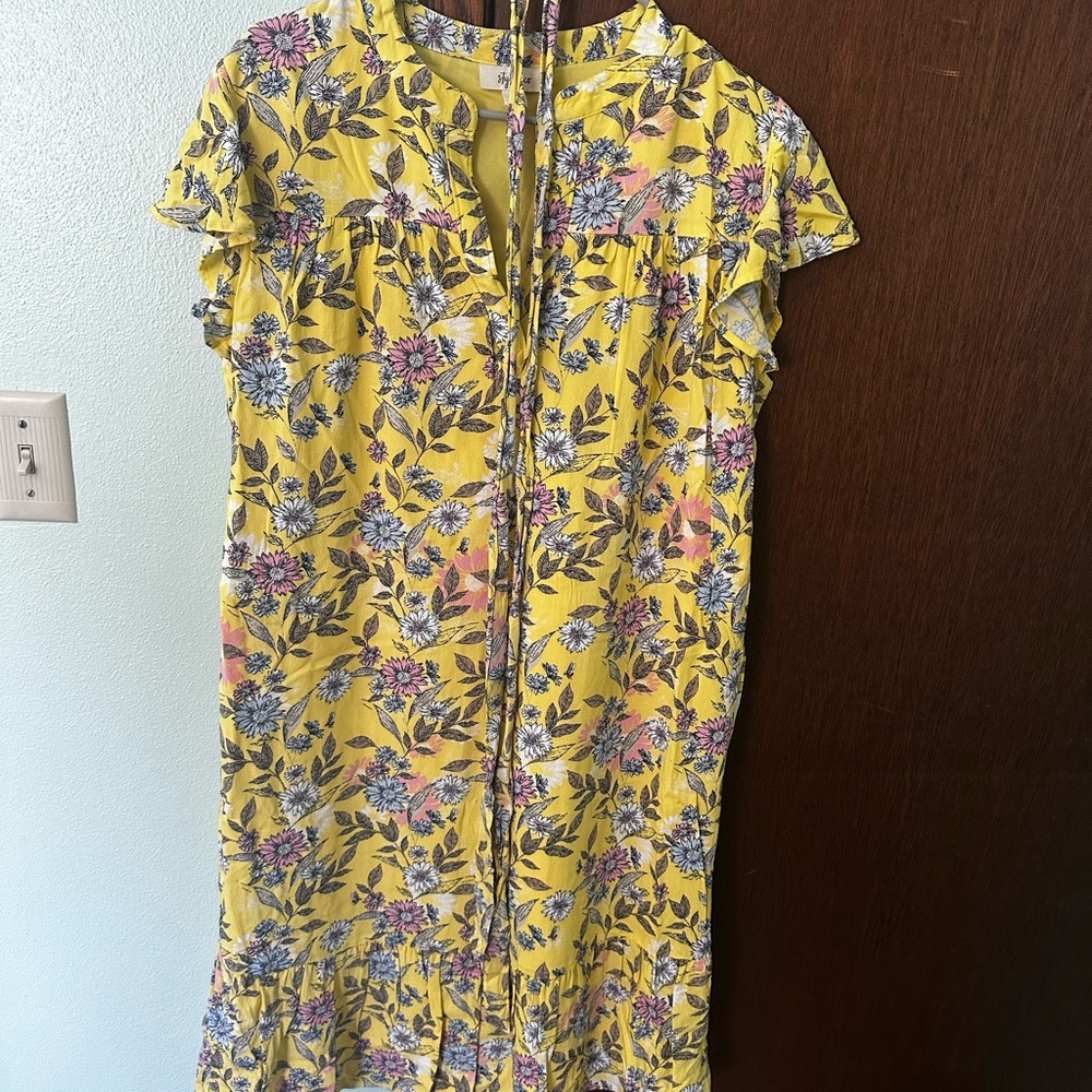 Style & Co. Yellow Floral Dress